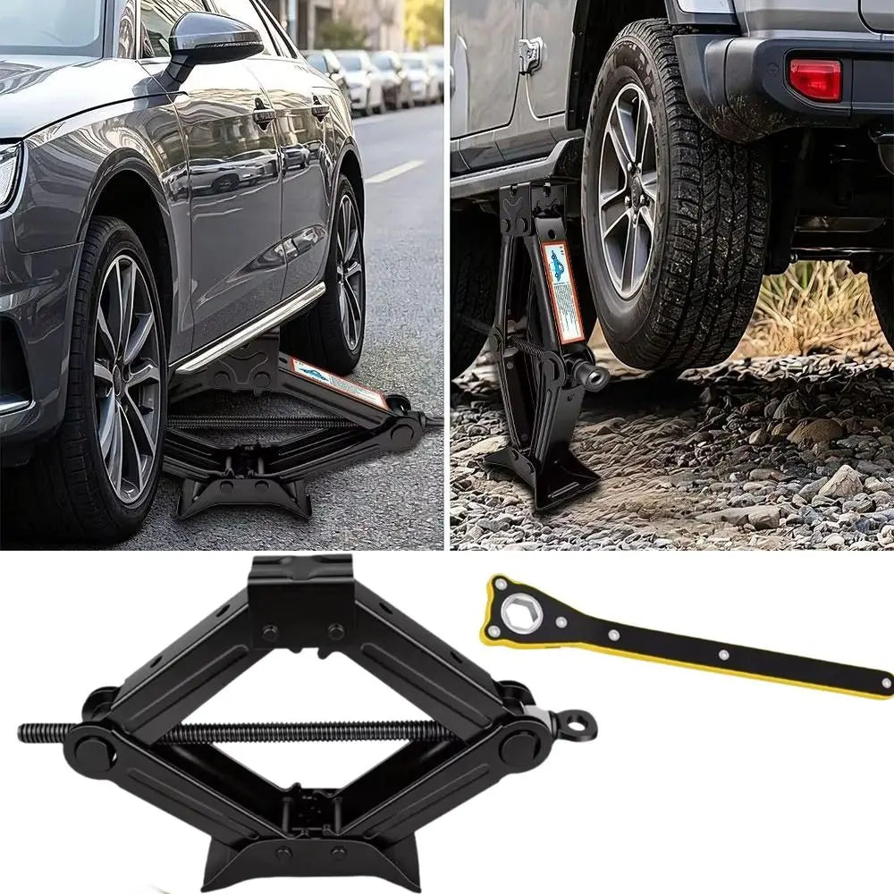 2 Ton Capacity Scissor Jack Extendable Wrench Crank Lift Car Wheel Zpaxo