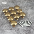 8-Pack Golden Round Cabinet Drawer Pull Handles – Zinc Alloy Cabinet Pull Handles Zpaxo 8pcs