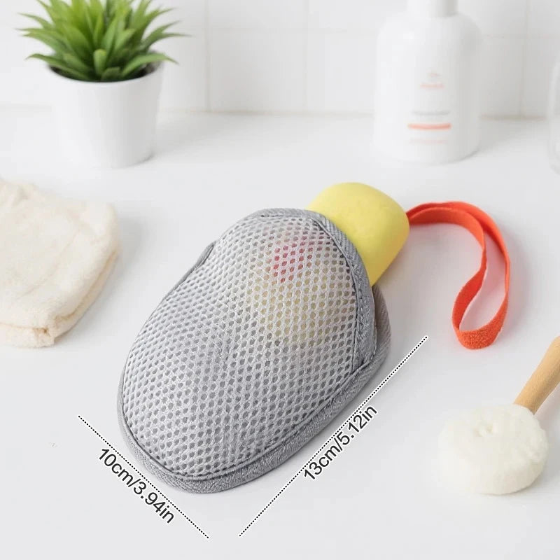 Double-Sided Mesh Soap Bag – Foaming Body Exfoliating Scrubber Bath Exfoliating Scrubber Zpaxo