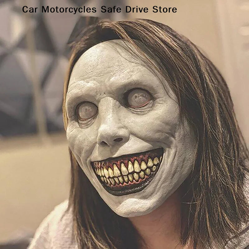 MTerror Exorcist Smiling Plastic Mask Cosplay Creepy Demon Ghost Face