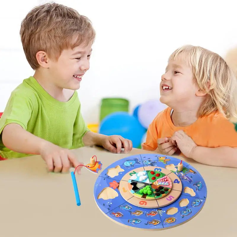 Magnetic Fish Game Wooden Preschool Learning Activities Fish Catching Games Preschool Learning Educational Toys For 3 Years Old Zpaxo United States