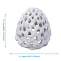 Aquarium Small Shrimp Cave Mini Porous Betta House Fish Hiding Spots Zpaxo WHITE