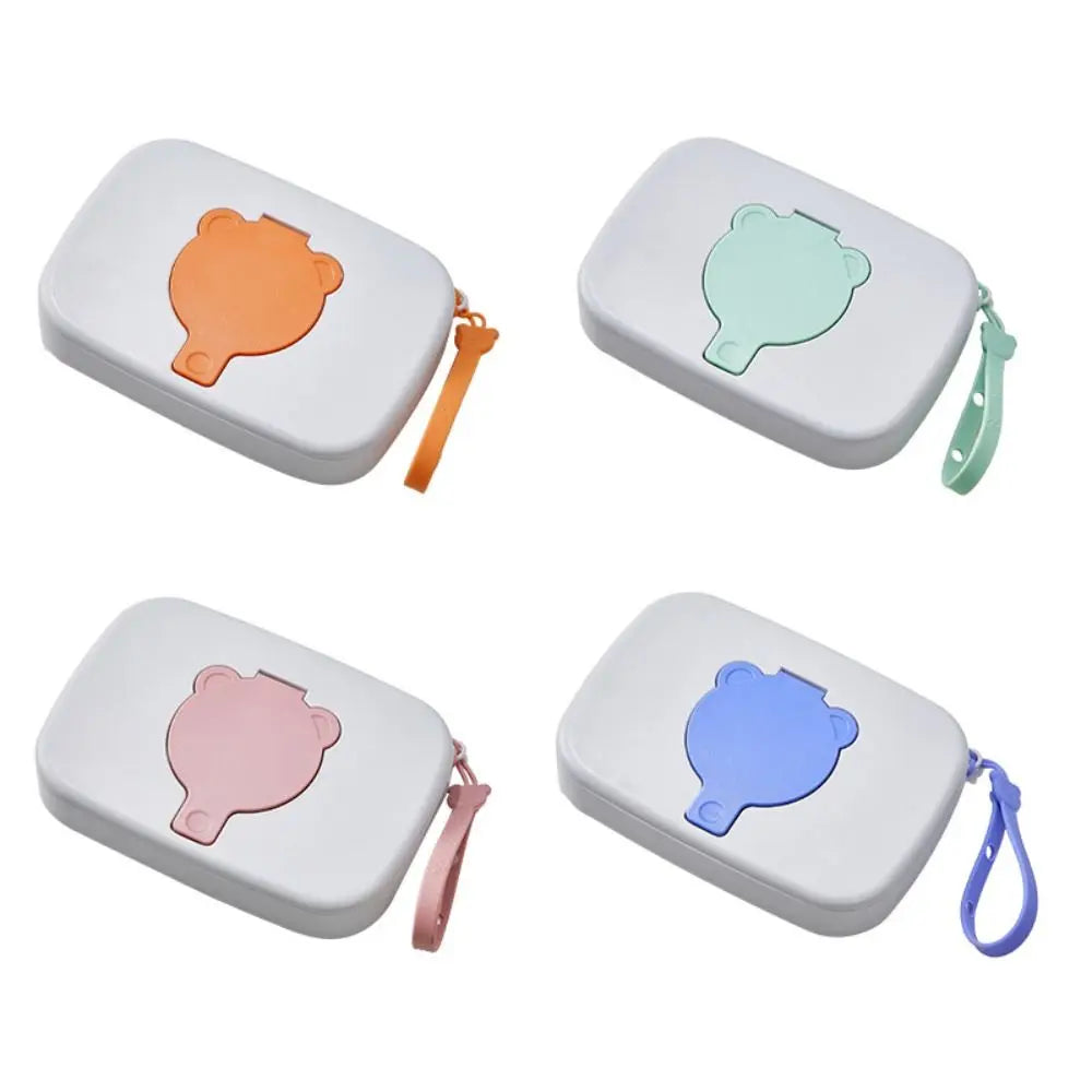 Refillable Baby Wipe Dispenser Silicone Seal Flip Cover Travel Holder Zpaxo
