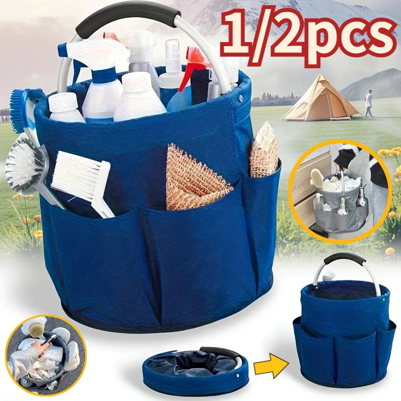 Large Storage Organiser Bag Folding Basket Picnic Tote Outdoor