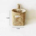CMCotton Linen Storage Hanging Bags Door Wall Desktop Bathroom