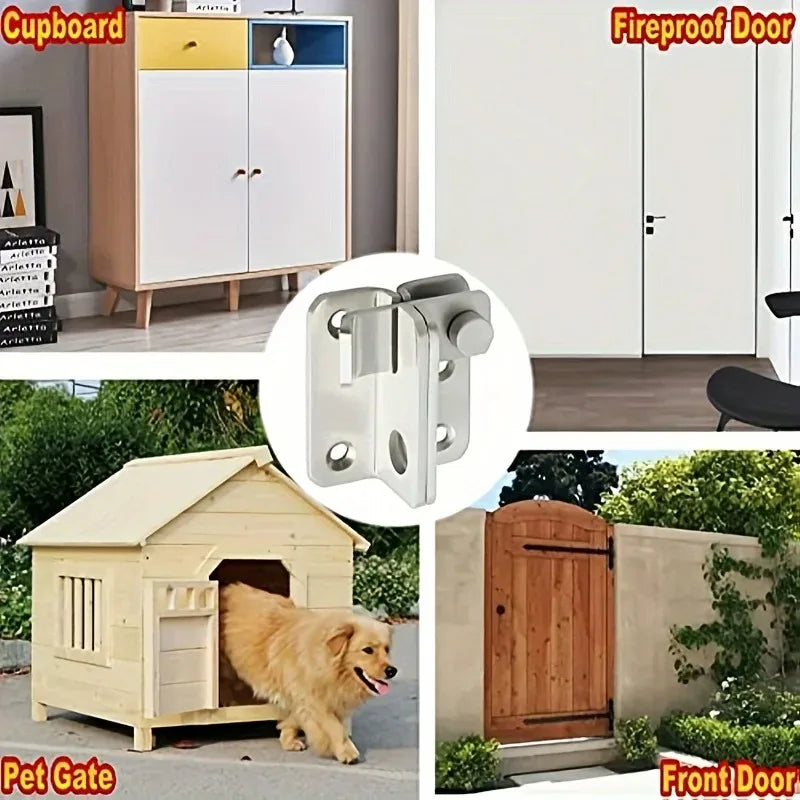 1pc Flip Latch Gate Latches Slide Bolt Latch Safety Door Lock Catch For Barn Cabinet Pet Cage Garden Bathroom Garage Window Slid Zpaxo