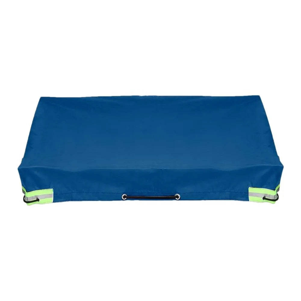 420D Oxford Car Tarpaulin Trailer Cover Universal Waterproof Truck Zpaxo Blue-214-122-13cm
