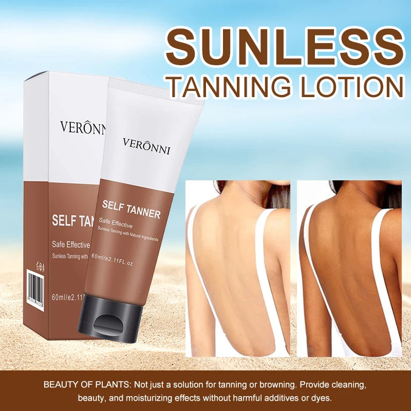 BODY TANNING OIL Bronzing Cream,Ultra Moisturizing&Tan Boosting,Natural Streak-Free Tinted self-Tanning Care For Body and Face Zpaxo