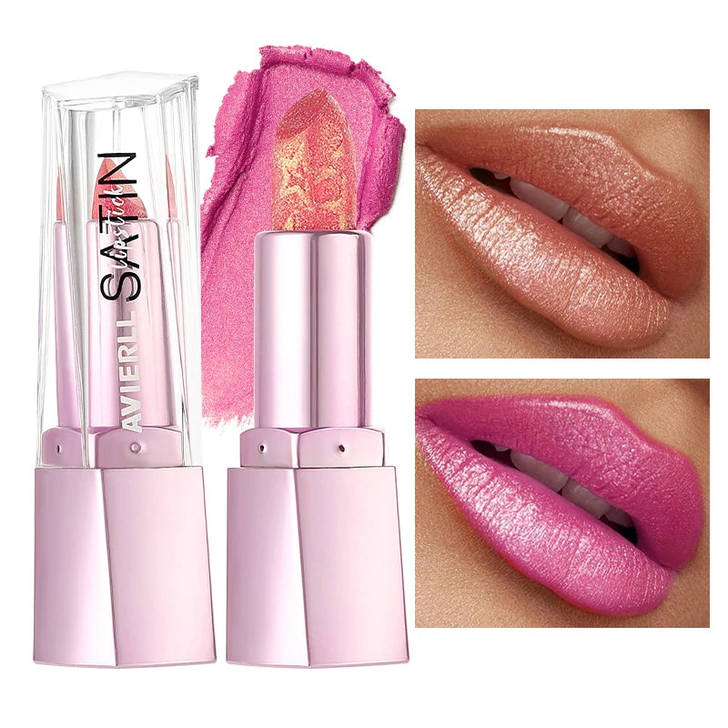 Glitter Lip Balm Long-lasting Waterproof Sparkling Pearl Finish Zpaxo