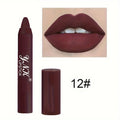 12Colors Velvet Matte Lipsticks Pencil Waterproof Long Lasting Sexy Zpaxo 12