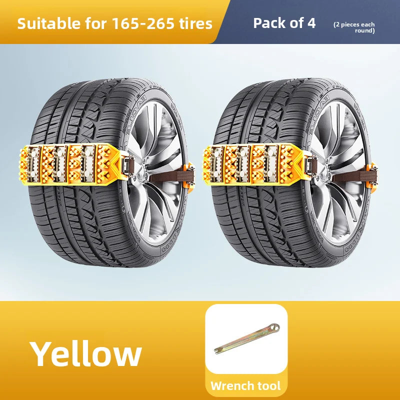 Universal TPU Snow Tire Chains – Anti-Skid Emergency Traction