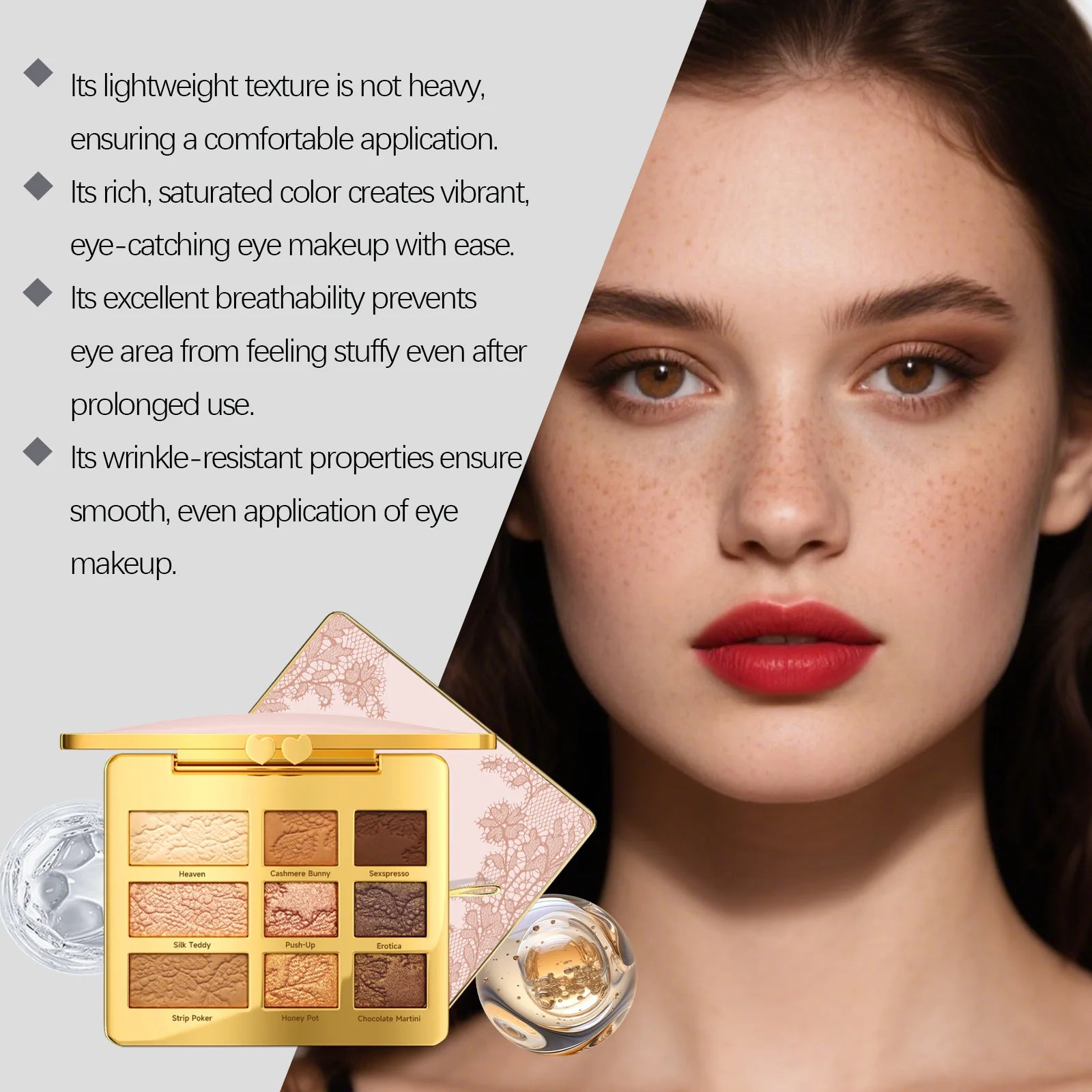 9 Color Eyeshadow Palette – Blendable, Waterproof & Long-Lasting Eyeshadow Palette Zpaxo