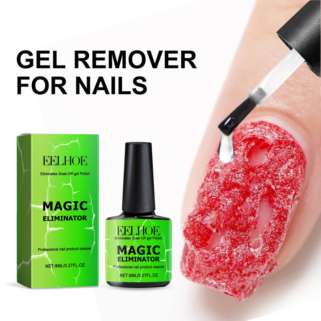 Gentle Nail Gel Remover Soak Off Solution for Acrylic Builder Gel Easy Removal Without Damaging Nails No Residue Fast Acting 8ml Zpaxo