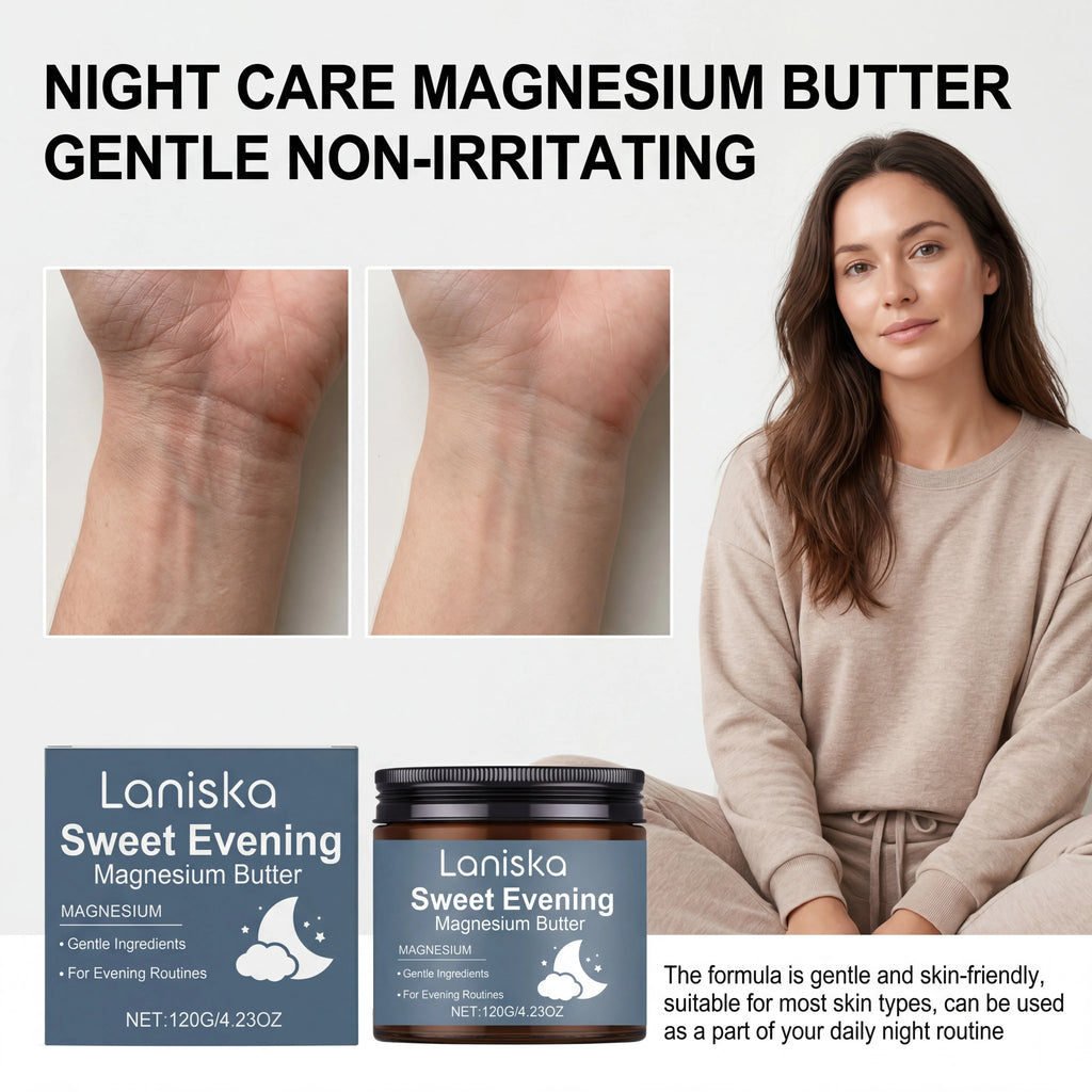 Natural Magnesium Butter Lavender Essential Oil Sleep Aid Cream Nightly Relaxation Anti Stress Calming Body Deep Sleep Balm Zpaxo