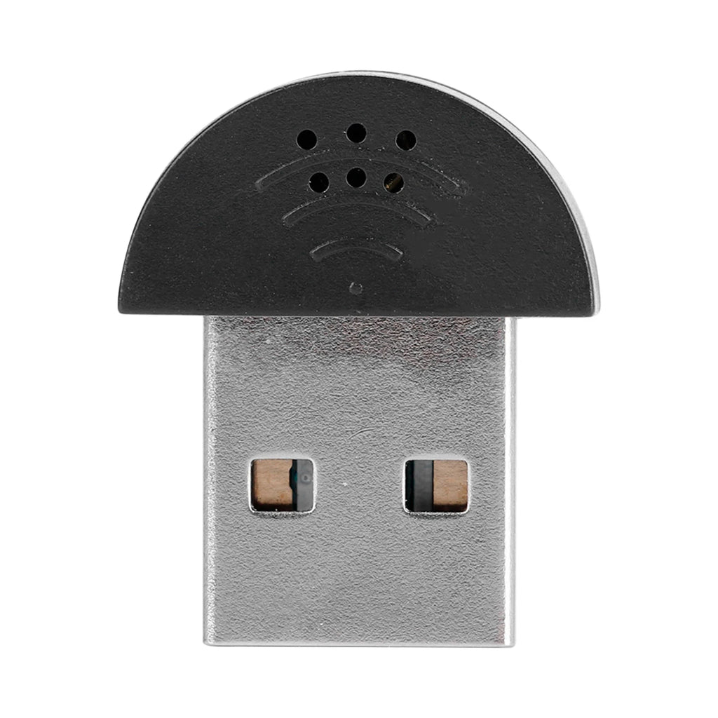 Portable Mini USB Microphone for Computer PC Studio Speech Microphone Recording Audio MIC Adapter Zpaxo black