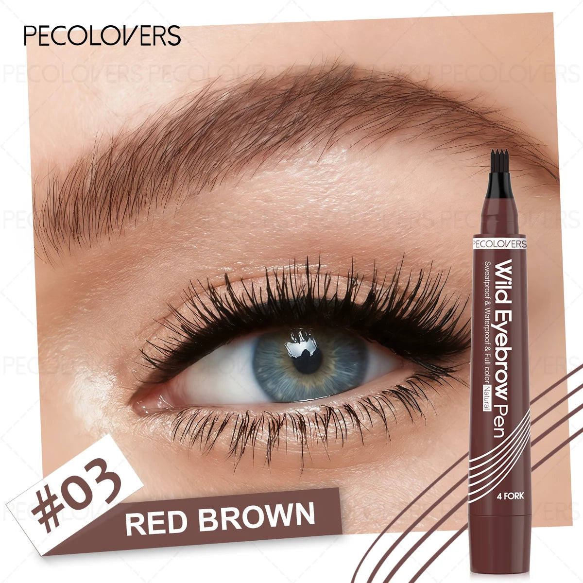 1pc Waterproof Eyebrow Pencil Ultra-Fine Tip Available in Multiple Colors Fast Drying an Essential Makeup Tool for Everyday Use Zpaxo 03