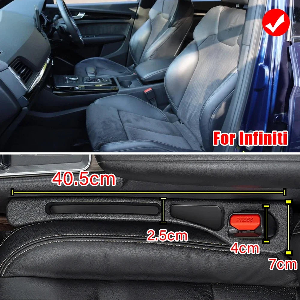 Car Seat Gap Filler Strips Infiniti Q50 Q60 Q70 QX30 QX60 QX70 EX FX