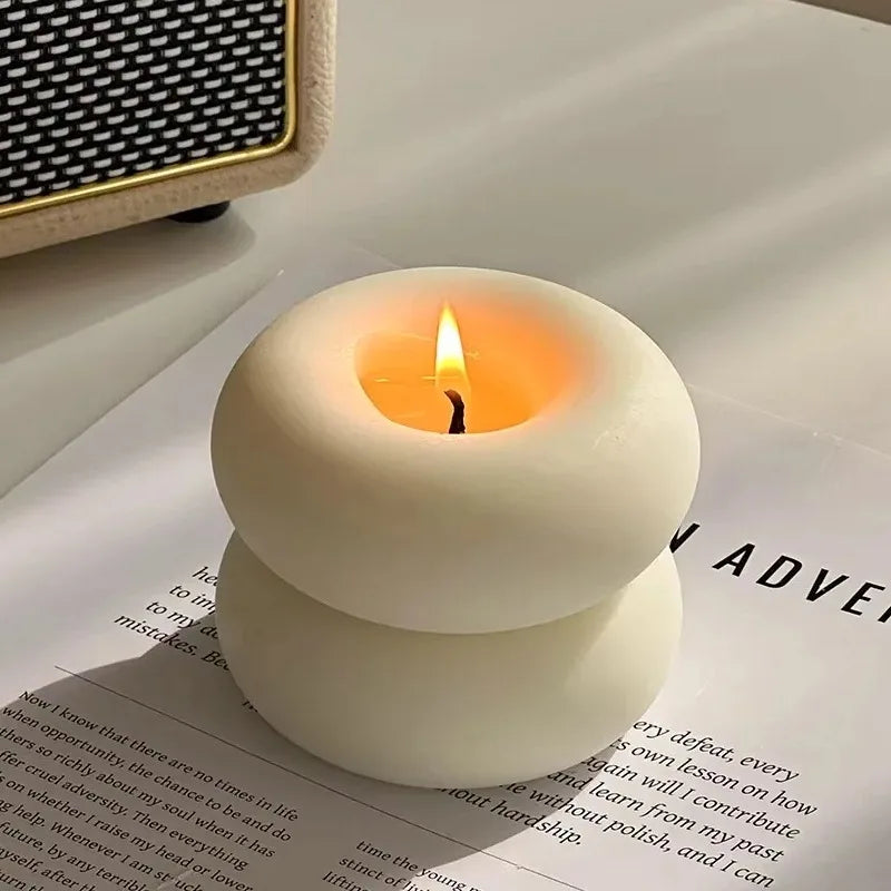 Nordic-style Donut Scented Candles Creative Soy Wax Decorations Zpaxo B15619B