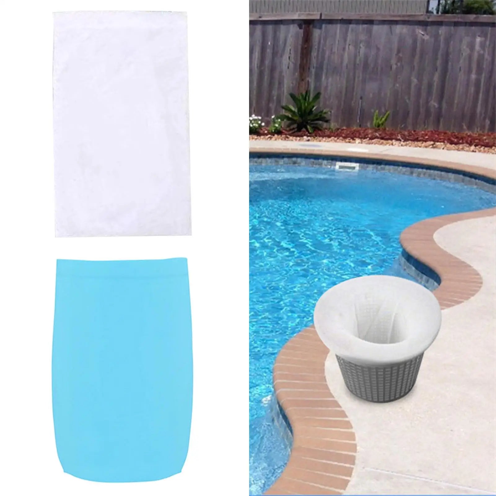 Pool Skimmer Basket Sock Tub Filter Fine Mesh Bags Reusable Swimming Zpaxo