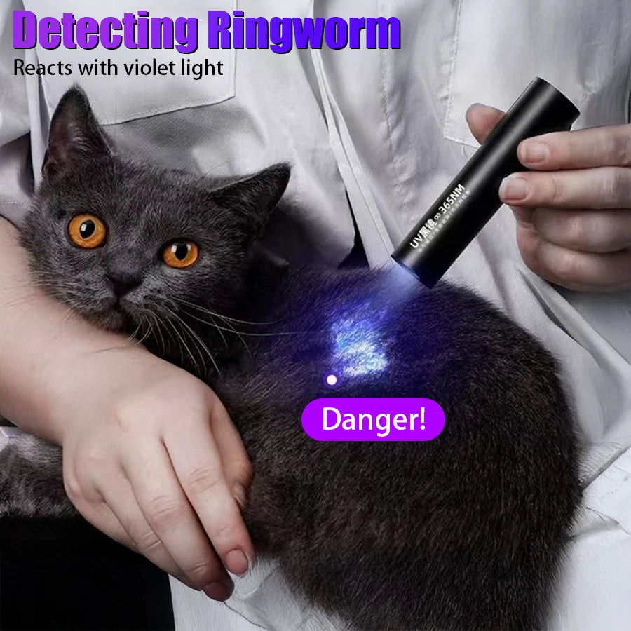 KDULIT 365nm UV Flashlight – Rechargeable Mini Ultraviolet Torch