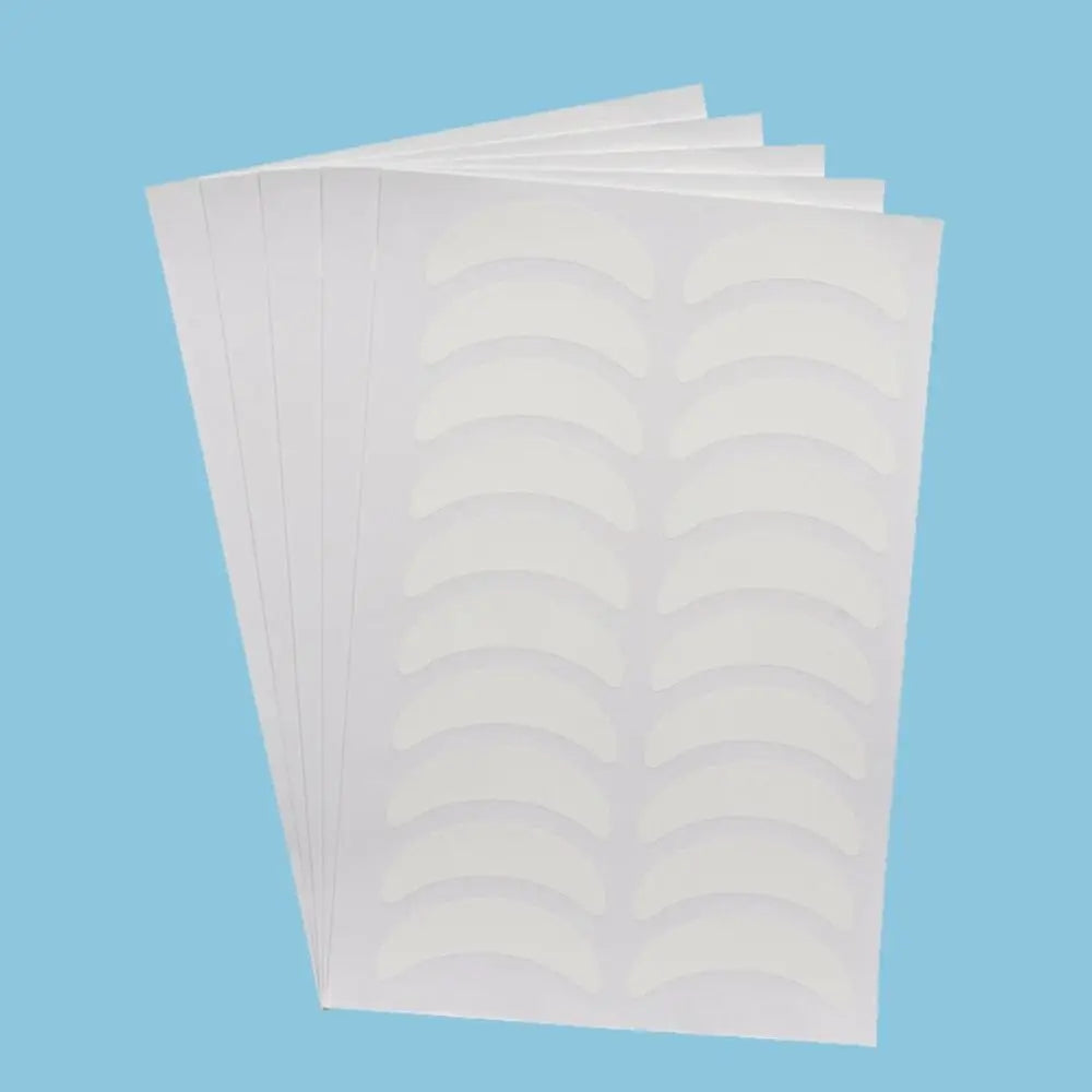 Salon Eyelash Extension Patches Natural Eye Lashes White Under Gel Zpaxo