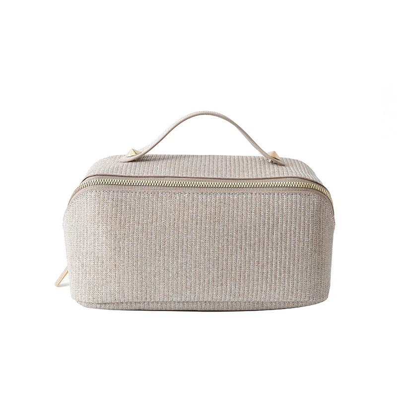 New Sparkling Bag, Large Capacity Internet Celebrity Hot Item, Women's Multifunctional Texture Wash Bag, Hand-held Makeup Bag Zpaxo