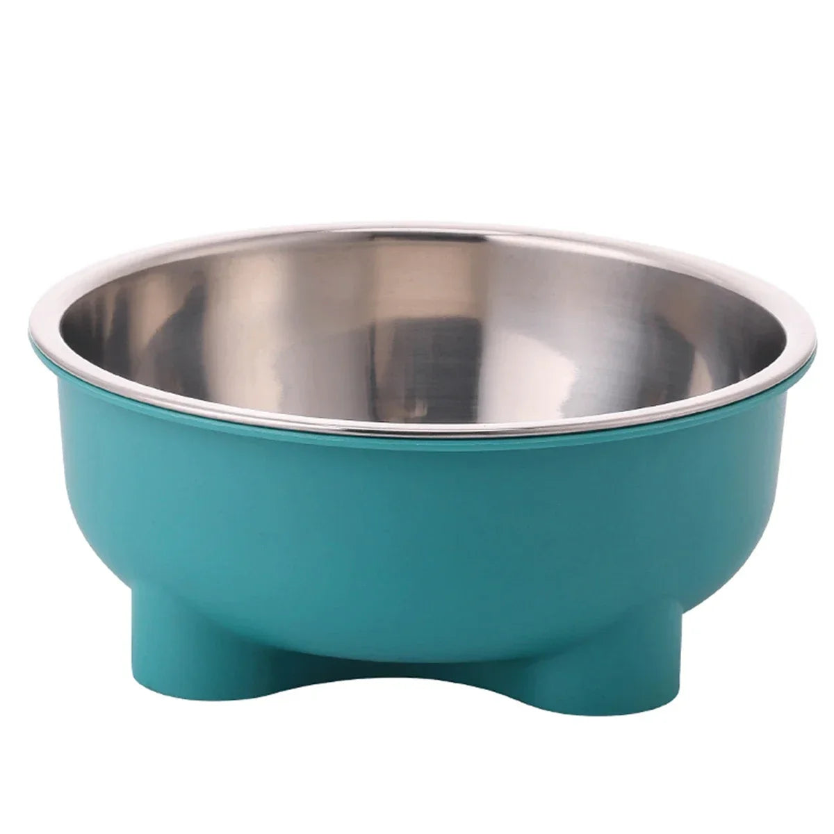 A Stainless Steel Pet Dog Bowl Anti Slip Four-Legged Solid Color Dog Bowl and Cat Bowl Easy To Clean for Indoor and Outdoor Use Zpaxo green