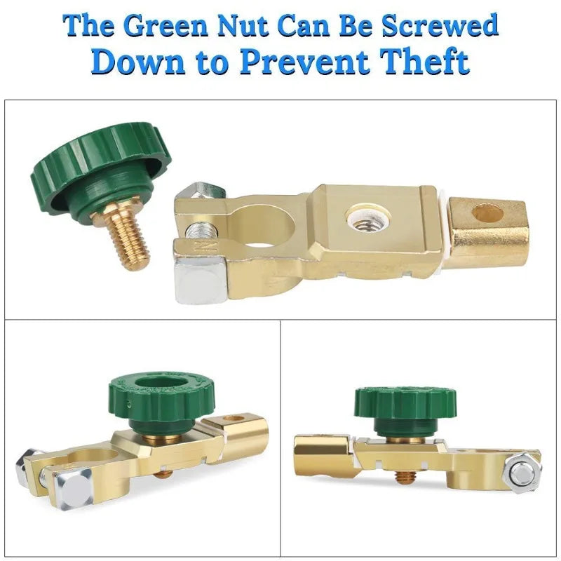 Brass Battery Disconnect Switch 12V/24V – Top Post Master Isolator