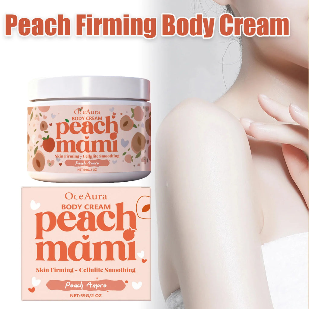 Peach Firming Body Cream Moisturizing Tightening Lifting Smoothing Skin Daily Use for Elastic Nourished & Protected Skin Zpaxo