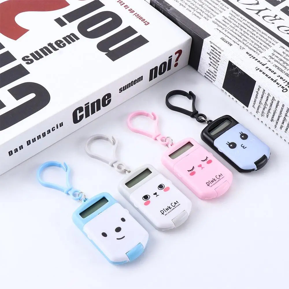 Battery 8 Digits Display Pocket Key Ring Student Supplies Stationery Zpaxo