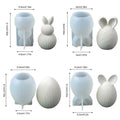 Easter Silicone Candle Molds Bunny Egg Chocolate Soap Resin Casting