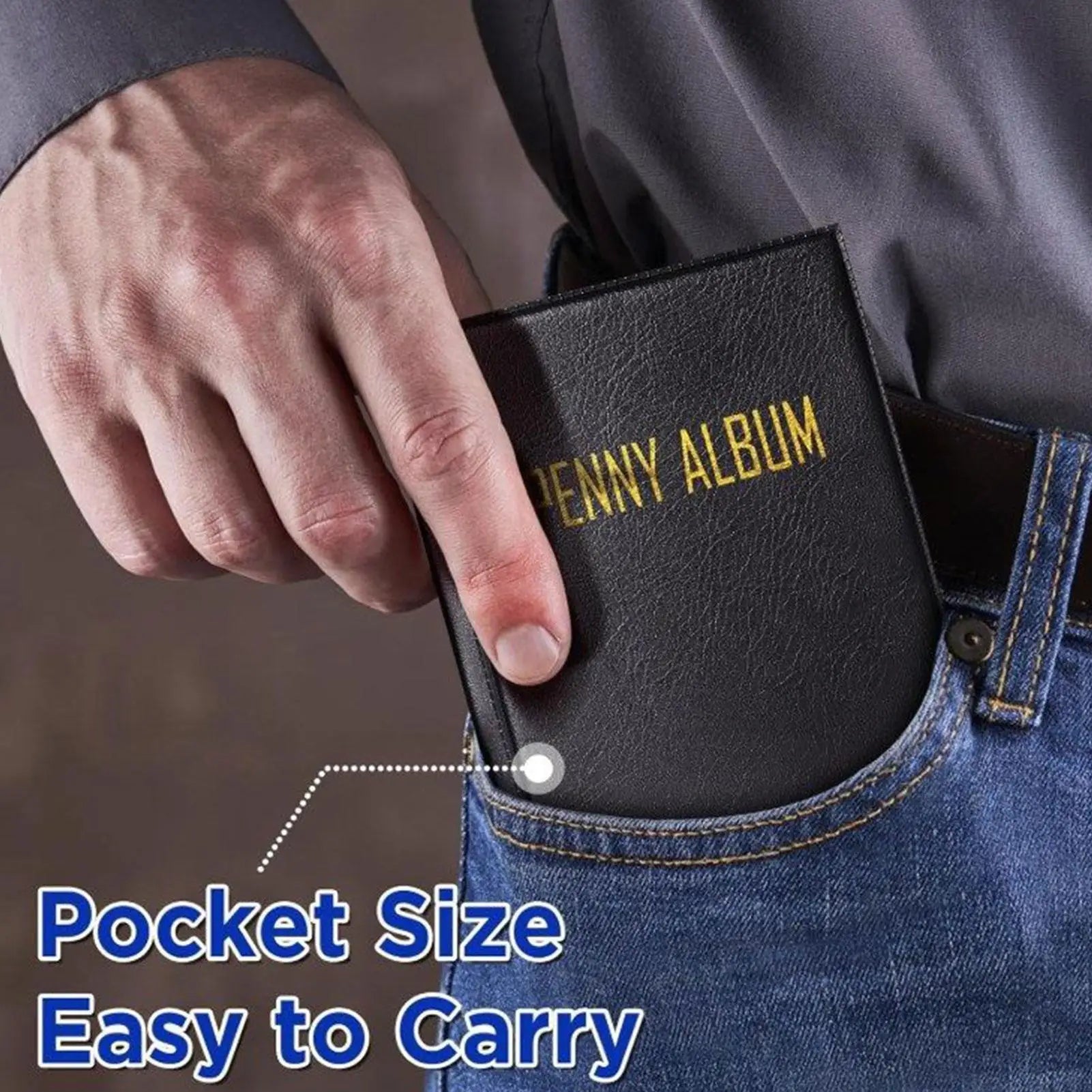 Mini Penny Coin Storage Bag 108 Pockets Collection Holder Money