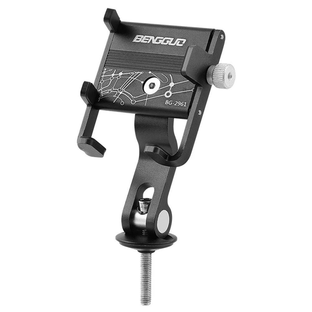 Bike Phone Holder Quick Attach/Detach Bicycle Mount Phone Holder Bicycle Headset Phone Mount for 1.97 To 3.74 in Smartphone Zpaxo Black