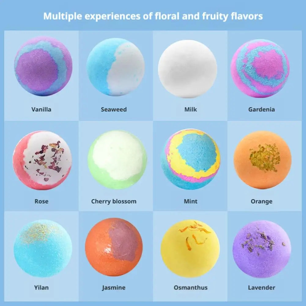 12-Piece Bath Bomb Set with Surprise Toys | Natural Bubbles & Scent Bath Bomb Gift Set Zpaxo
