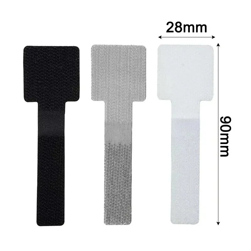 New Reusable Cable Ties Velcro Ties Self-Adhesive Power Cord Cable Holder Adjustable Cord Storage Desktop Organiser Manager Zpaxo