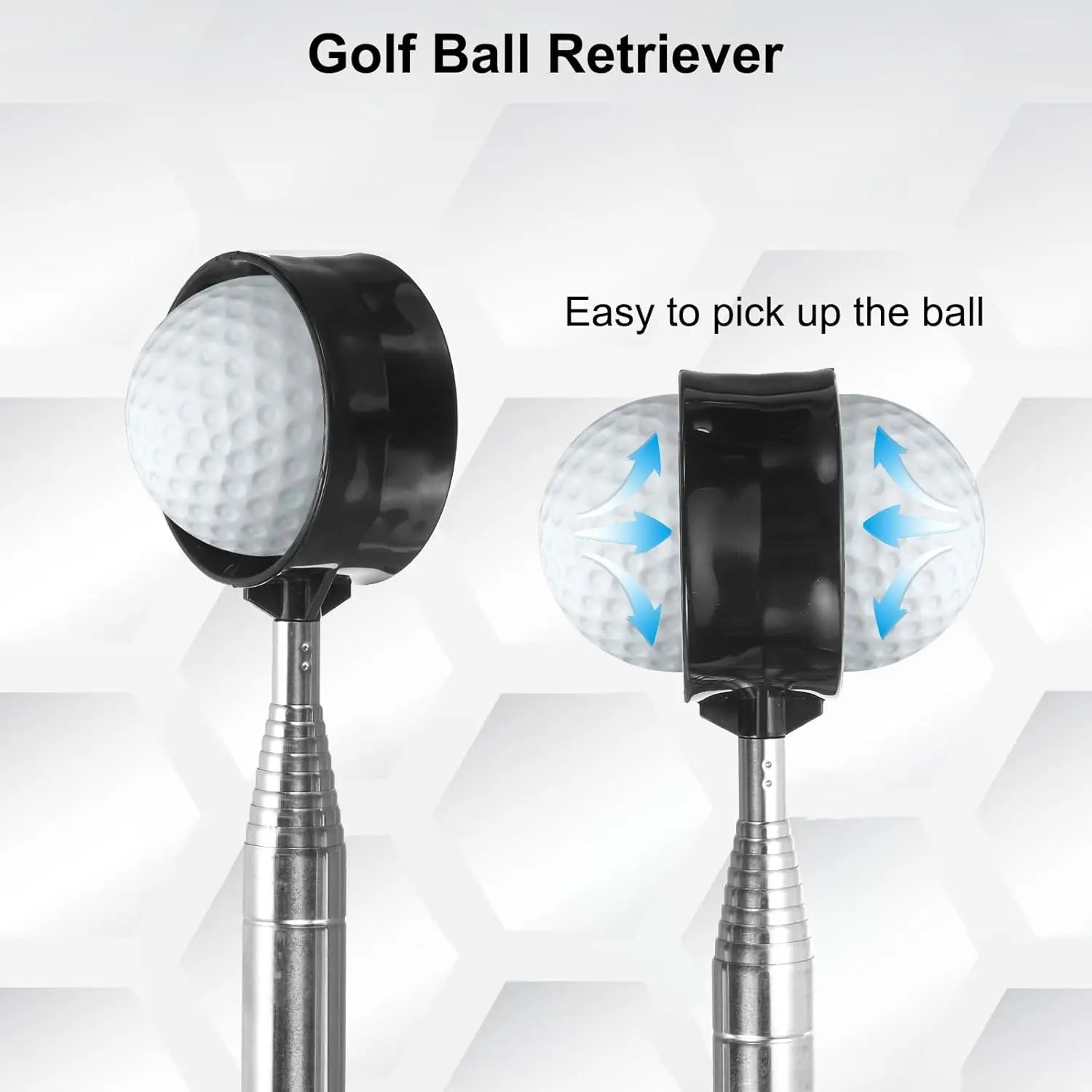 Telescopic Golf Ball Retriever – Extendable Aluminum Shaft