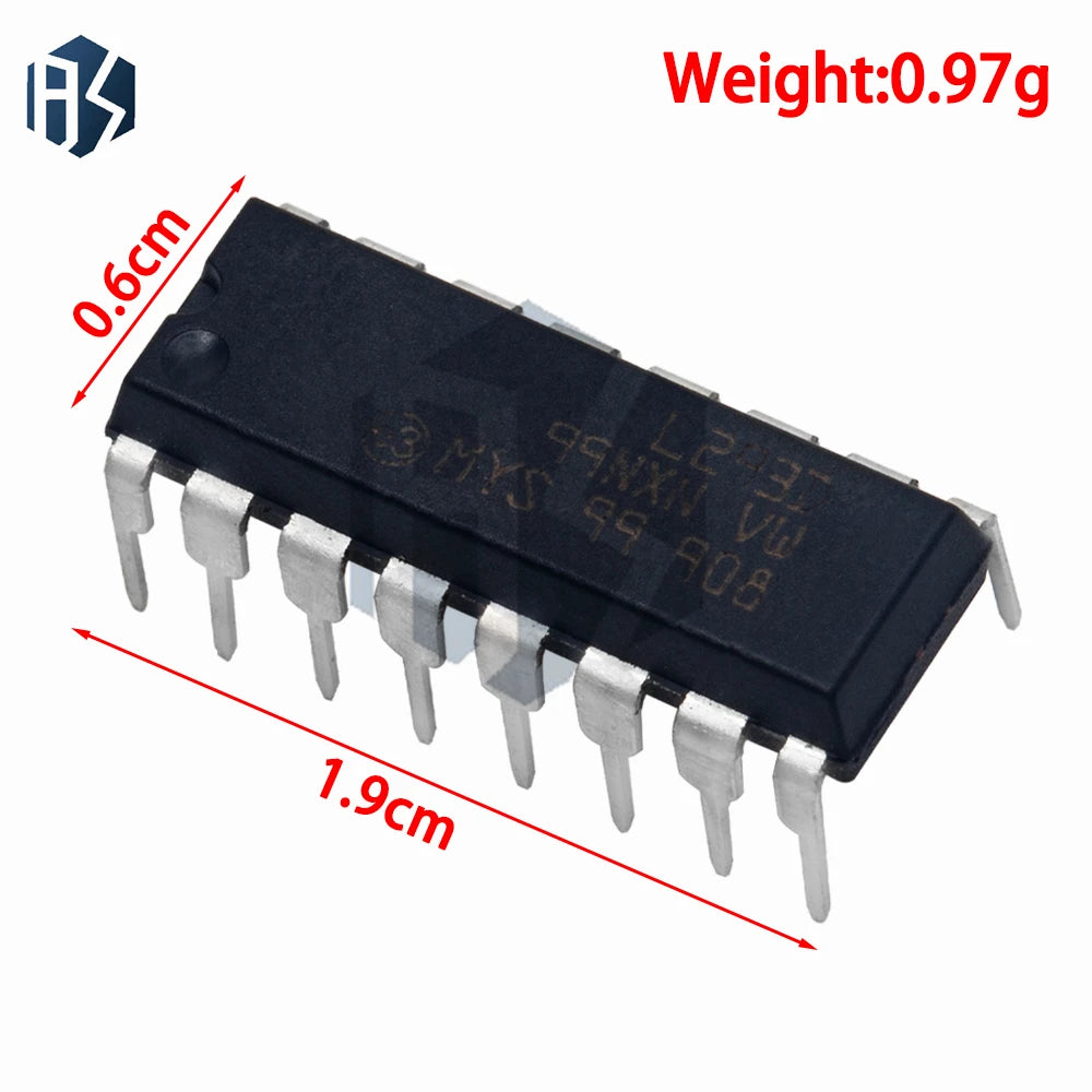 L293D DIP-16 IC Chip Stepper Motor Driver Integrated Circuit Zpaxo