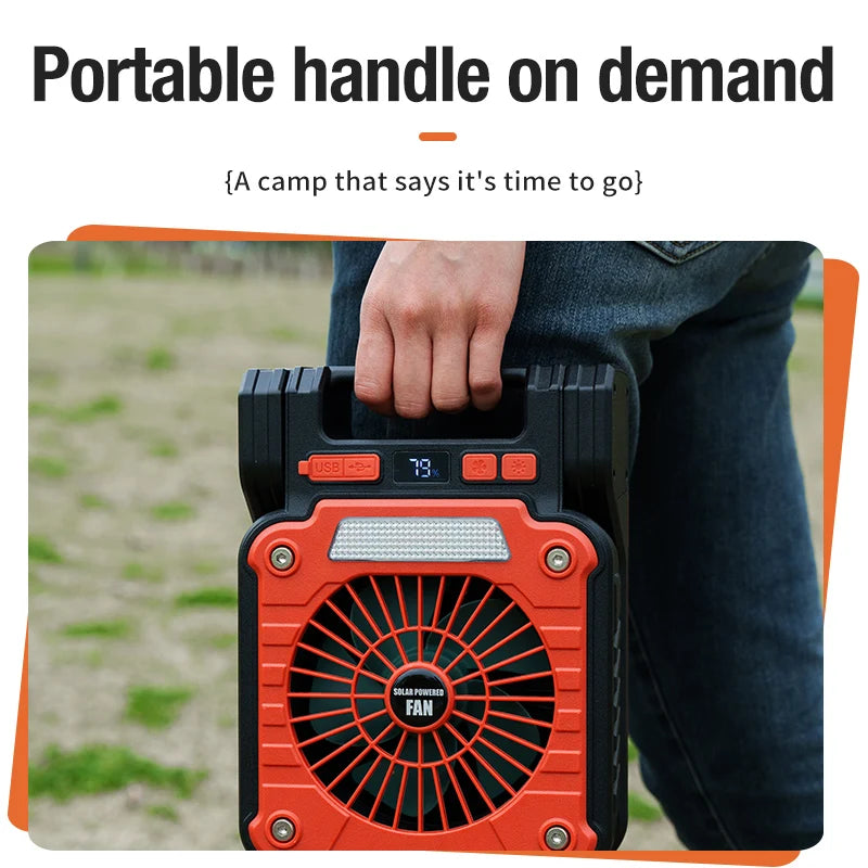 Outdoor Camping Fan Portable USB Tent Lighting LED Multifunctional