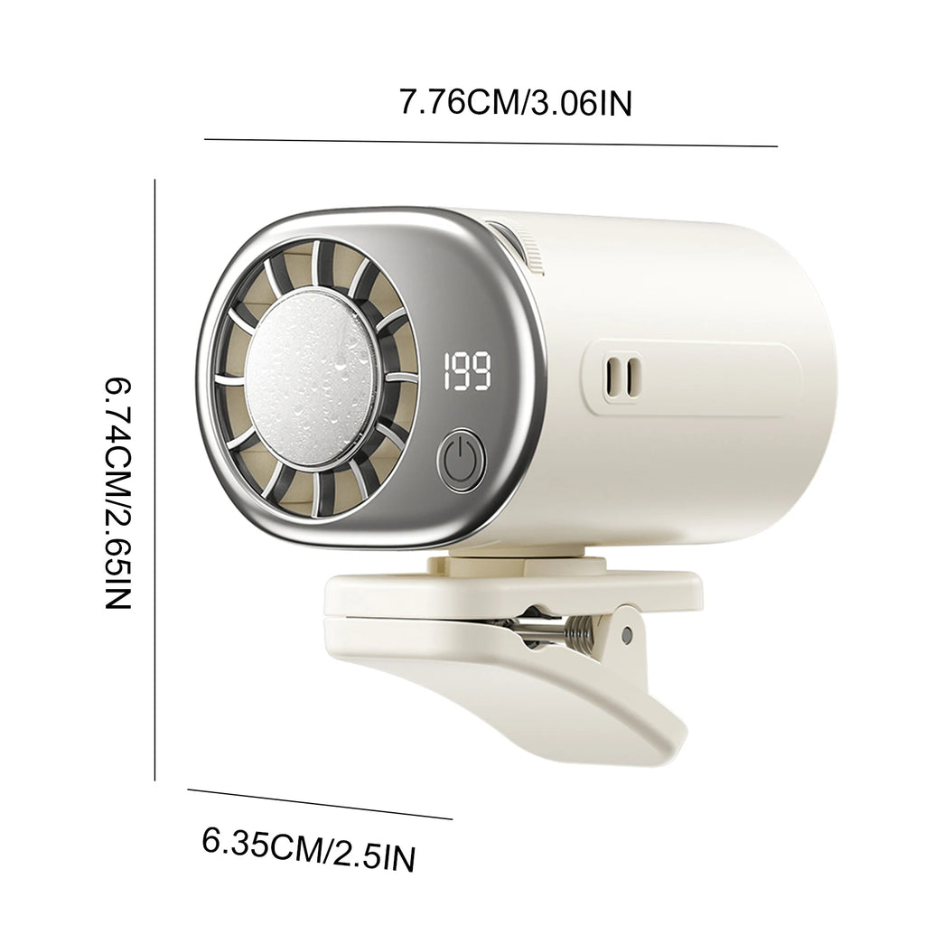 2026 Clip Universal Ice Fan USB High-speed Umbrella Hanging Waist Zpaxo