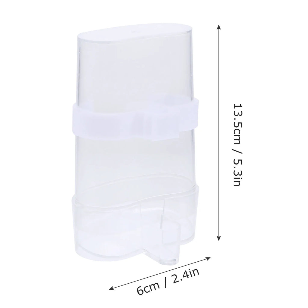 2Sets Automatic Bird Feeder Waterer Plastic Feeding Container Simple
