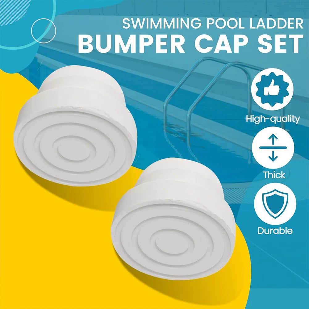 2PCS Swimming Pool Ladder Rubber Bumper Universal Pool Ladder Tubing Inside Plug Bumper Cap for Inground Pool Zpaxo