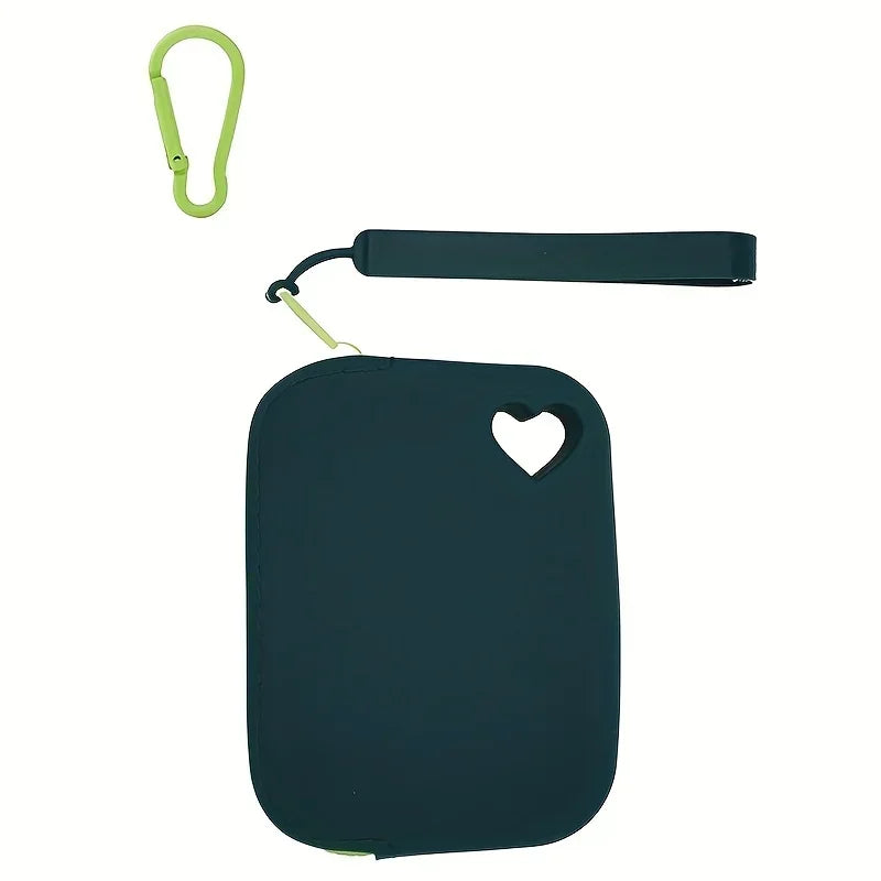 1PC Silicone Dog Treat Bag Pet Snack Bag Travel Portable Training Pet Walking Bag Pet Accessories Dog Food Reward Storage Bag Zpaxo Dark Green