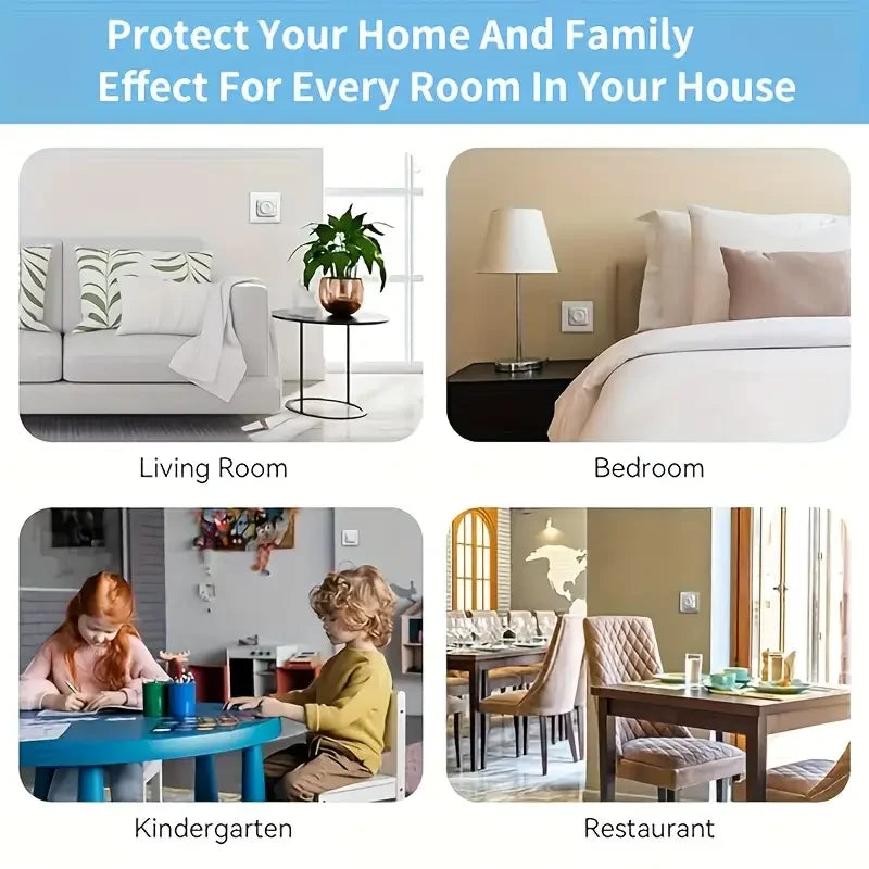 5pcs EU Childproof Socket Covers - Safety Plug Protectors with Pull Rings, Durable Outlet Guards for European Standard Sockets Zpaxo