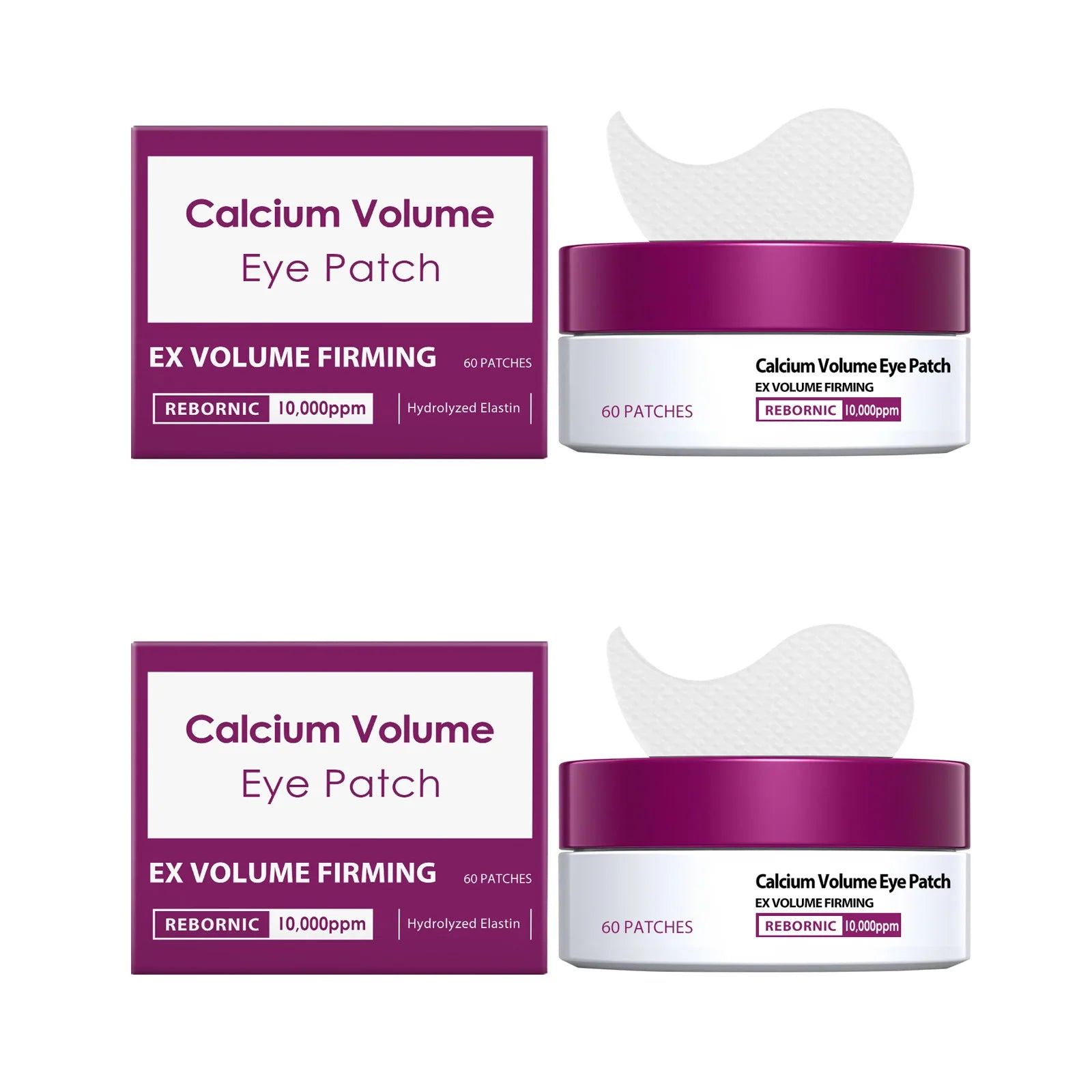 Hoygi Collagen Eye Patches – Anti-Puffiness & Firming (60 ct) Hydrogel Eye Patches Zpaxo 2 x 60patches