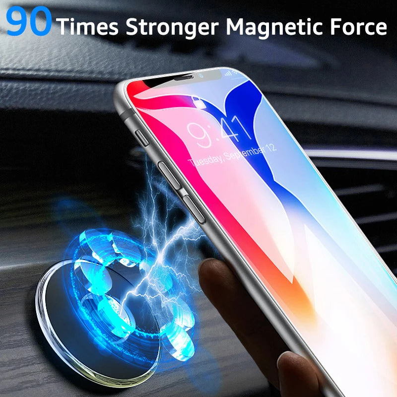 Magnetic Car Phone Holder Round Metal Strong Magnet GPS Cellphone