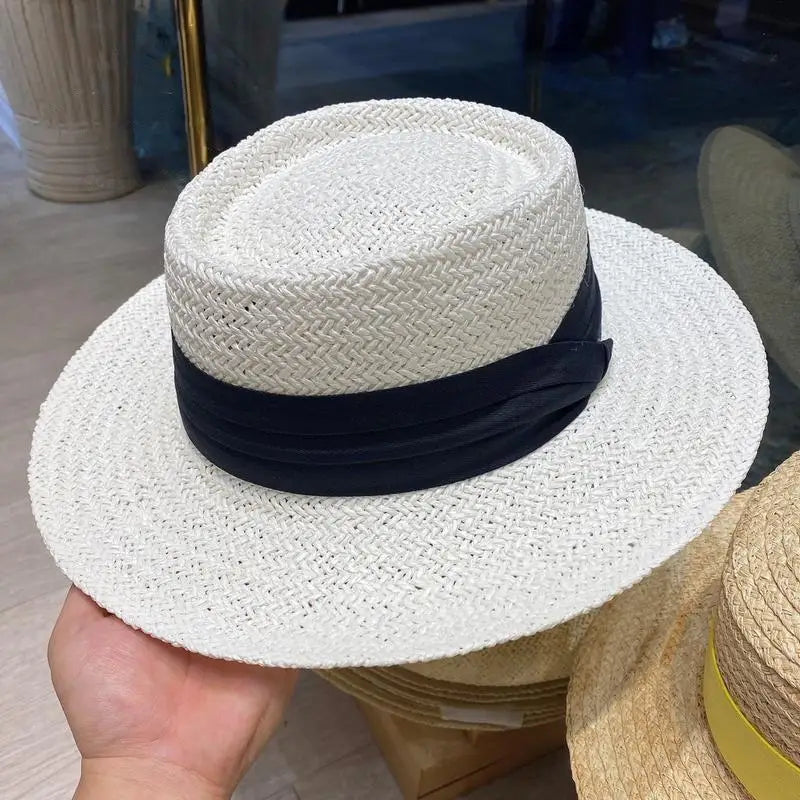 Wide Brim Panama Straw Hat – UV Sun Hat for Beach & Travel