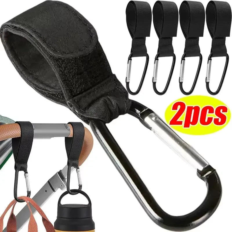 Baby Stroller Hooks – Nylon Carabiner Clips for Diaper Bags