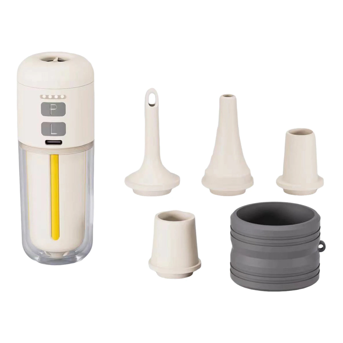 Portable Air Pump 2000 MAh Battery Camping Light Mini Outdoor Type-c Zpaxo Ivory
