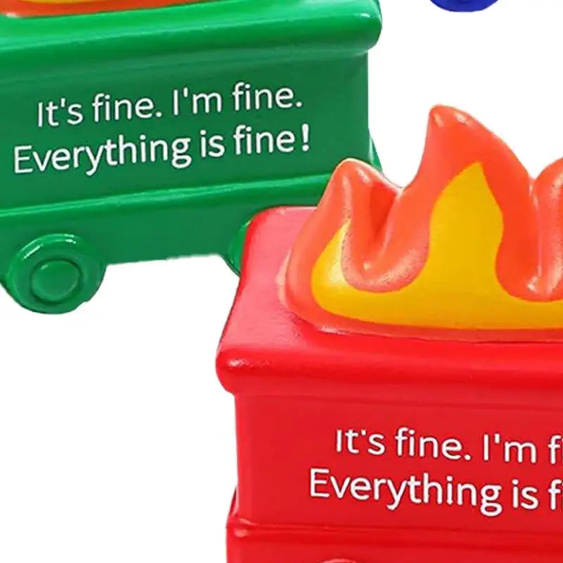 Dumpster Fire Fidget Toy Dumpster Fire Desk Accessories Portable Humorous Toy For Coworker Teacher Employee Adults Kids Zpaxo
