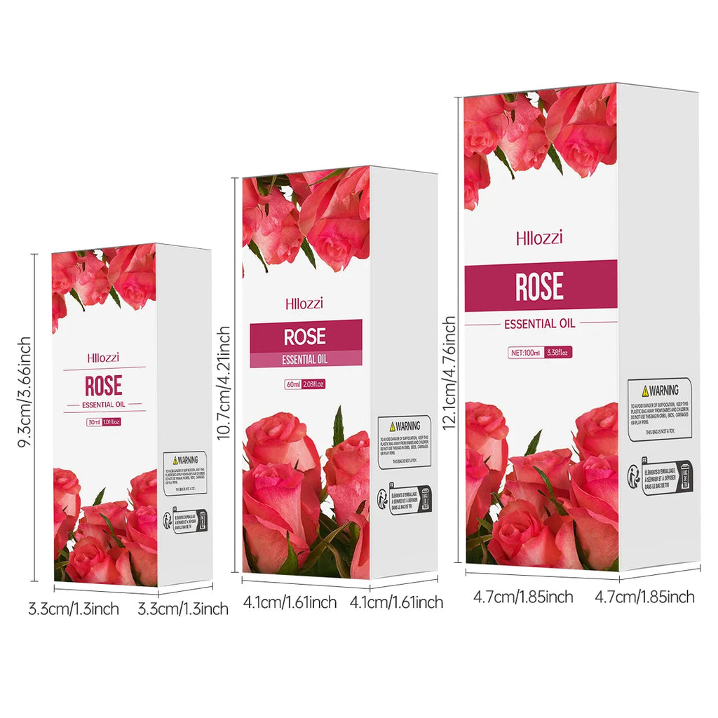 100ml/60ml/30ml rose essential oil skin care fragrance aromatherapy essential oil perfume Massage moisturizing oil Zpaxo